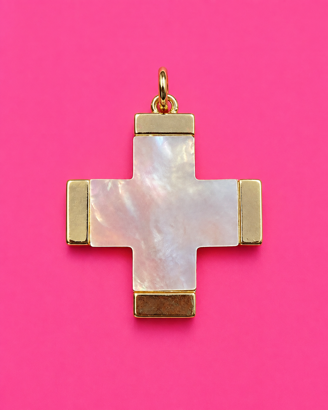 Mother of Pearl Cross Pendant