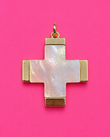 Mother of Pearl Cross Pendant