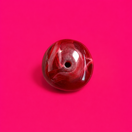 Burgundy Resin Bead