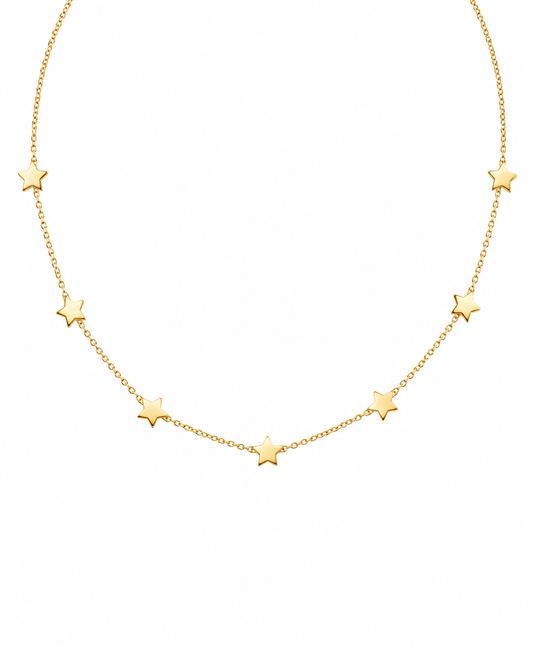 925 Sterling Silver Celestial Star Necklace