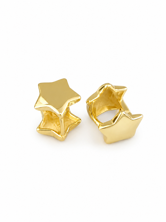 Star Huggie Earrings
