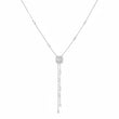 Double Baguette Lariat Necklace