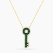 Elevated Key Malachite Necklace