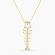 Elevated Fish Mother of Pearl Necklace