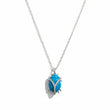 Silver Turquoise Scarab