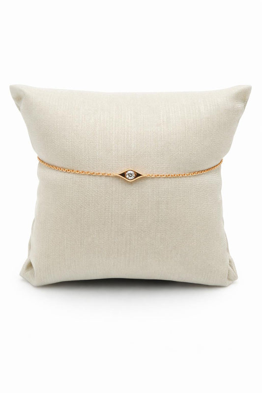 18k Gold Evil Eye Bracelet