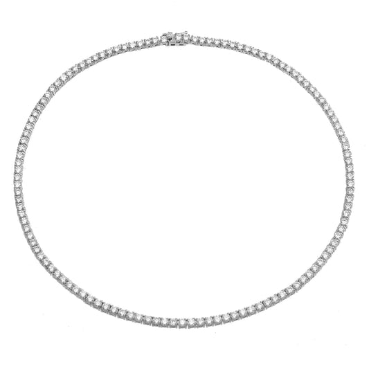 The Classic Tennis Necklace 925 Sterling Silver