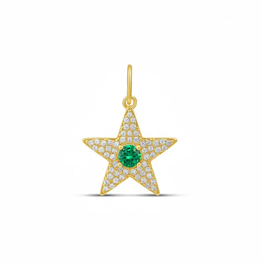 Green Starlight Pavé Charm