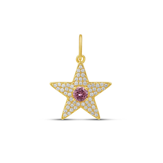 Pink Starlight Pavé Charm