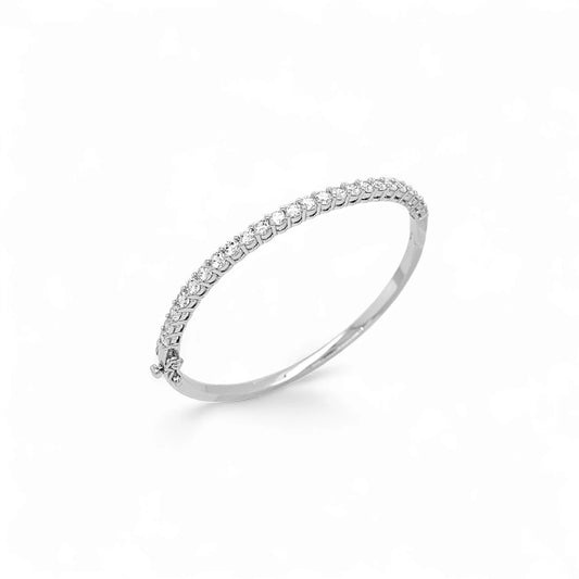 Bangle Viena Large | 18k gold plated brass | Italian craftmanship | Cubic zirconias